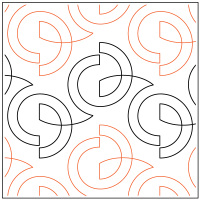 Supernova – 6.5” Paper Pantograph - Maple Leaf Quilting Company Ltd.