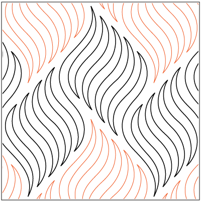 Time Warp – 14” Paper Pantograph - Maple Leaf Quilting Company Ltd.