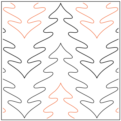 Treetop – 7.75” Paper Pantograph - Maple Leaf Quilting Company Ltd.