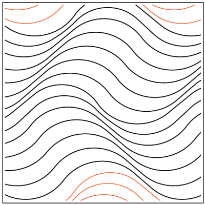 Turbulent Seas - 16” Paper Pantograph - Maple Leaf Quilting Company Ltd.