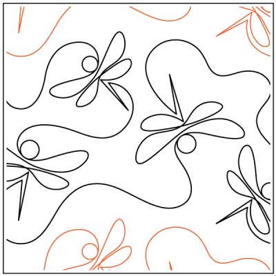 Water Dipper – 9.25” Paper Pantograph - Maple Leaf Quilting Company Ltd.