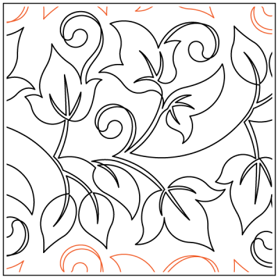 Wood Sprite 1 – 12” Paper Pantograph - Maple Leaf Quilting Company Ltd.