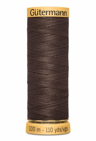 Gutermann Natural Cotton Thread 100m/109yds | Dark Brown - 3110