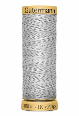 Gutermann Natural Cotton Thread 100m/109yds | Light Nickel - 9045