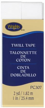 Twill Tape 1in White (117307030)