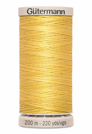 Gutermann Cotton Hand Quilting Thread 200m/219yds | Yellow - 0758