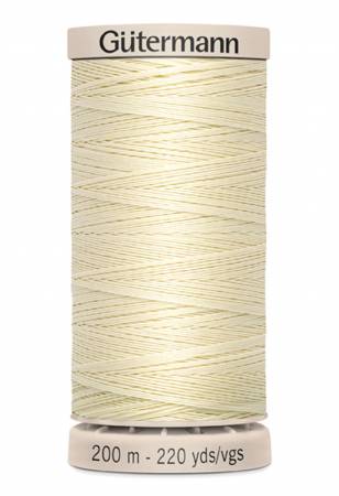 Gutermann Cotton Hand Quilting Thread 200m/219yds | Light Pearl - 0919