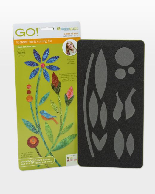 GO! Simple Shapes Die by Edyta Sitar (55177)-Accuquilt-Accuquilt-Maple Leaf Quilting Company Ltd.