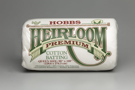 Hobbs Heirloom® Premium 80/20 Cotton/Poly Blend Twin Size Pre-Cut Batting (72" x 90") (HHL72)