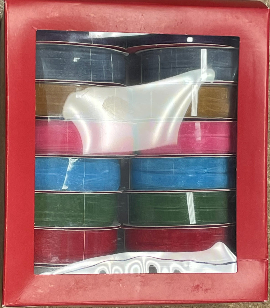 Organza Ribbon Collection - 8 reels of 3/8" ribbon in assorted colours