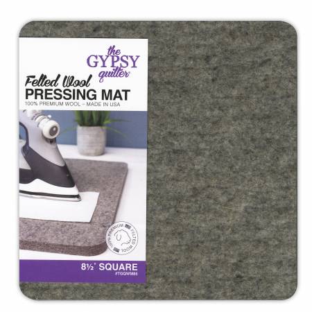 Wool Pressing Mat 8-1/2in x 8-1/2in  - The Gypsy Quilter (TGQWM85)