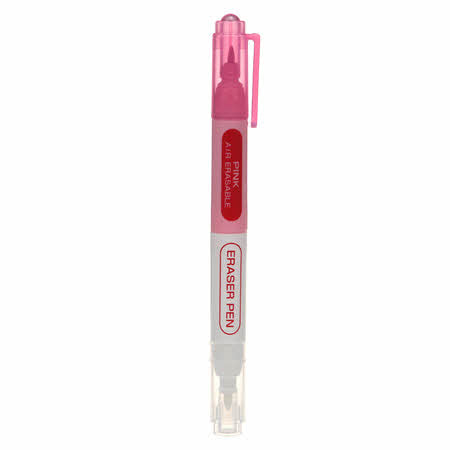 Chacopen Pink Air Erasable Dual Tip Pen With Eraser (5012CVA)