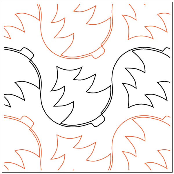 Apricot Moon's Christmas Tree – 6” Paper Pantograph - Maple Leaf Quilting Company Ltd.