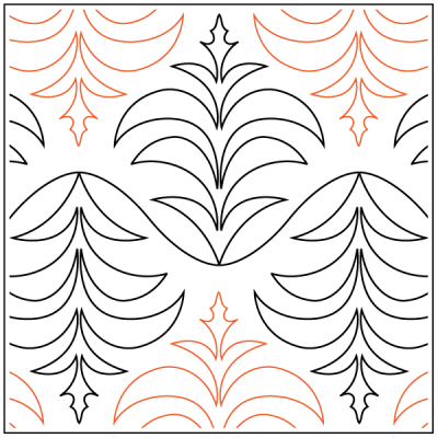 Cactus - 13” Paper Pantograph - Maple Leaf Quilting Company Ltd.