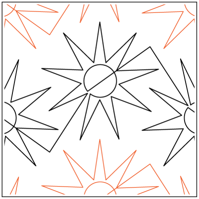 Celestial - 9.5” Paper Pantograph - Maple Leaf Quilting Company Ltd.