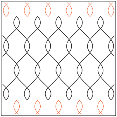 Chicken Wire – 10.5” Paper Pantograph - Maple Leaf Quilting Company Ltd.