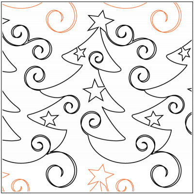 Christmas Whimsy UE – 12” Paper Pantograph - Maple Leaf Quilting Company Ltd.