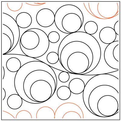 Circle City UE - 11" Paper Pantograph - Maple Leaf Quilting Company Ltd.