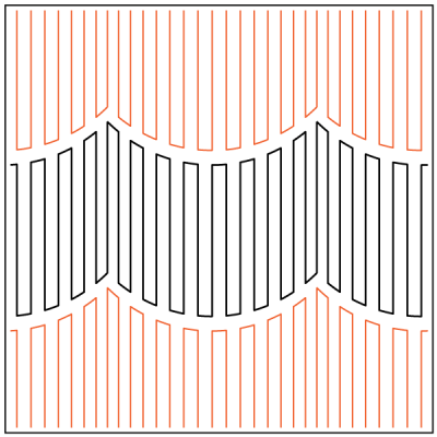 Corrugation 3 - 6.5” Paper Pantograph - Maple Leaf Quilting Company Ltd.