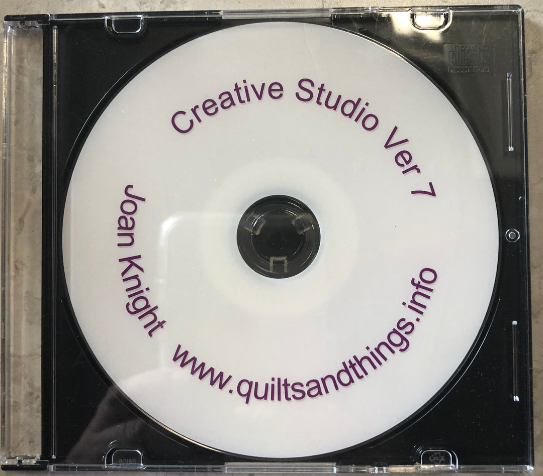 Creative Studio Ver. 7 - Instructional DVD by Joan Knight (Sept. 2017)