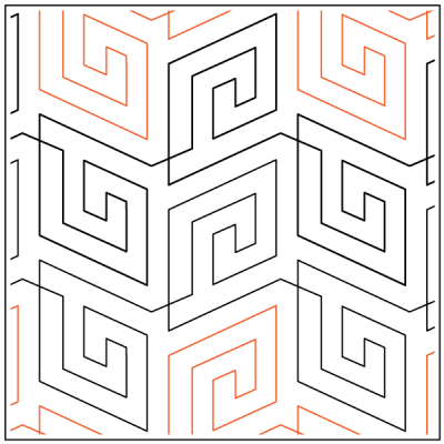 Garden Maze - 8” Paper Pantograph - Maple Leaf Quilting Company Ltd.