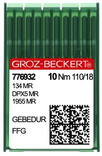 Groz - Beckert 134 Titanium 4.0 Ball Point Needles 110/18 - Fits Janome, Handi Quilter and like - Maple Leaf Quilting Company Ltd.