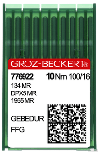 Groz - Beckert MR134 Titanium 3.5 Ball Point Needles 100/16 - Fits Innova, Gammill, and APQS - Maple Leaf Quilting Company Ltd.
