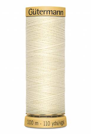Gutermann Natural Cotton Thread 100m/109yds | Light Cream - 1320 - Maple Leaf Quilting Company Ltd.