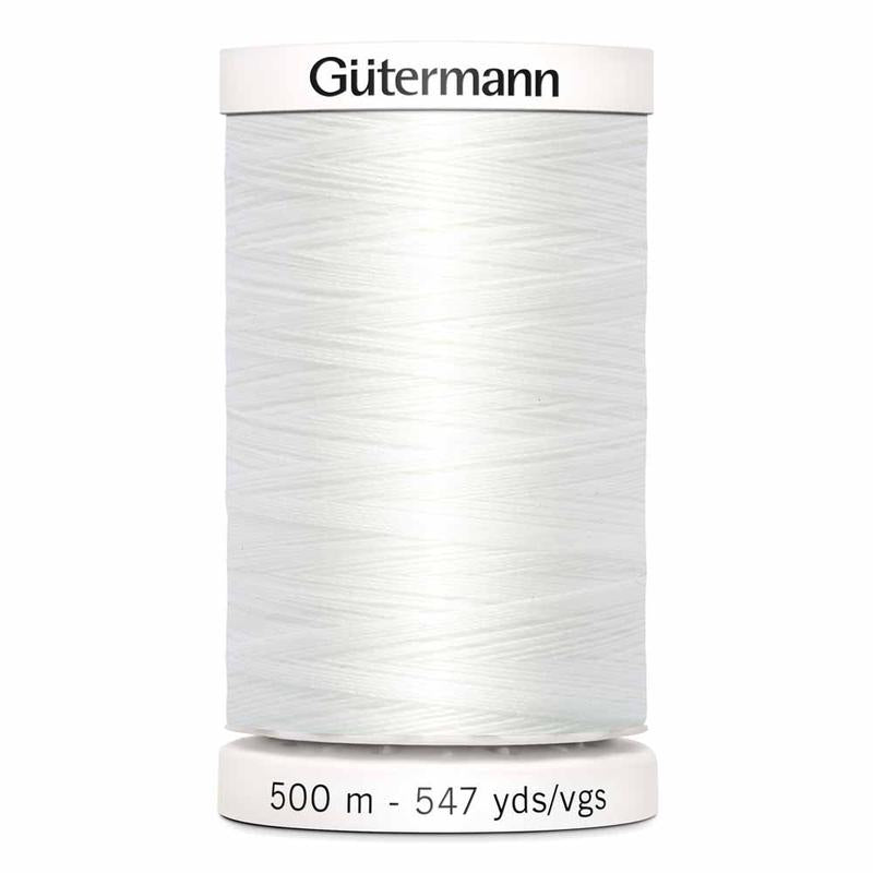 Gutermann Sew - all Polyester All Purpose Thread 500m/547yds | White - Maple Leaf Quilting Company Ltd.