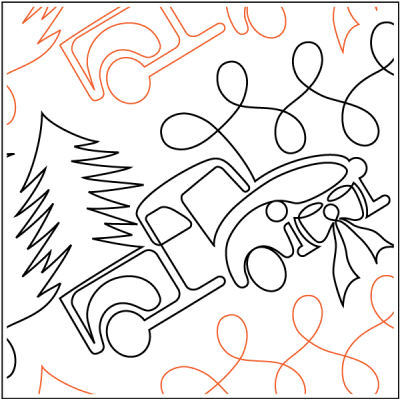 Holiday Harvest UE - 11.25" Paper Pantograph - Maple Leaf Quilting Company Ltd.