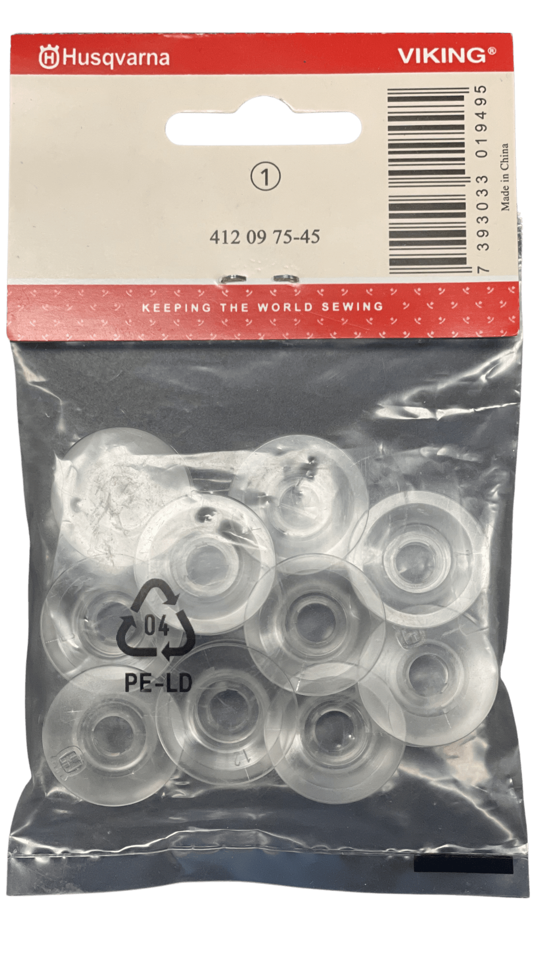 Husqvarna Viking Bobbins Clear Plastic 10 - Pack (Class 1) - Maple Leaf Quilting Company Ltd.