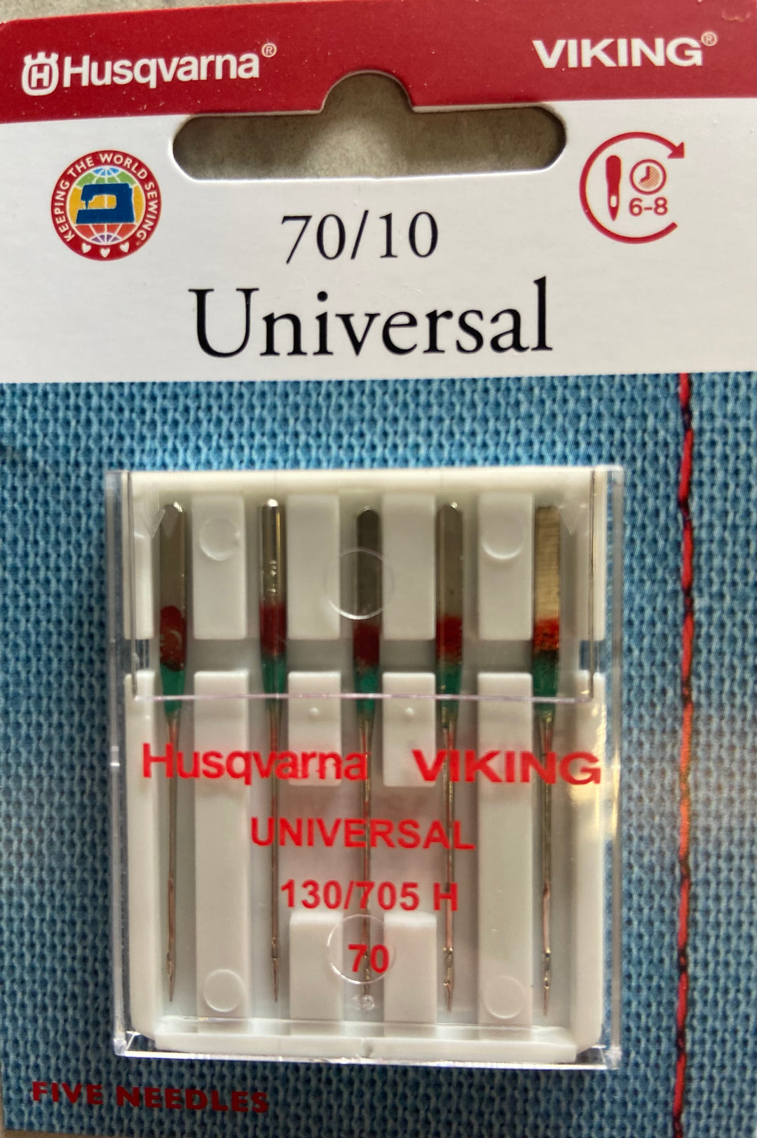 Husqvarna Viking Needles UNIVERSAL SIZE 70/10, 5-PACK (920688096)
