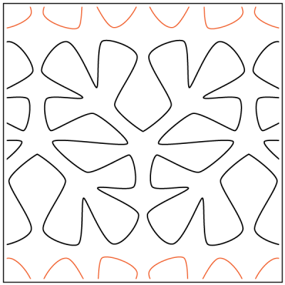 Island Time - 8.5” Paper Pantograph - Maple Leaf Quilting Company Ltd.