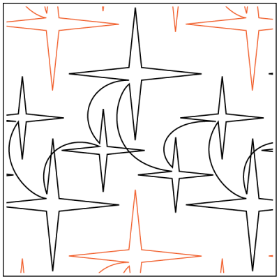 Jessica's Twinkle - 11” Paper Pantograph - Maple Leaf Quilting Company Ltd.