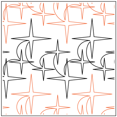 Jessica's Twinkle - 11” Paper Pantograph - Maple Leaf Quilting Company Ltd.