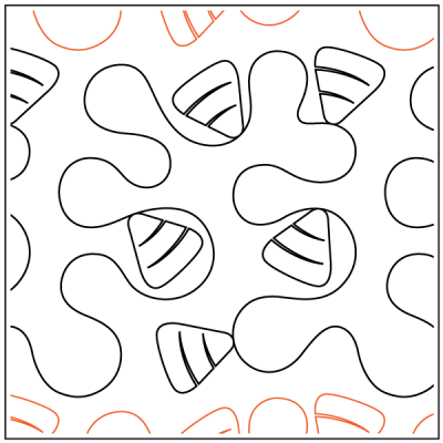 Just Treats UE - 9" Paper Pantograph - Maple Leaf Quilting Company Ltd.