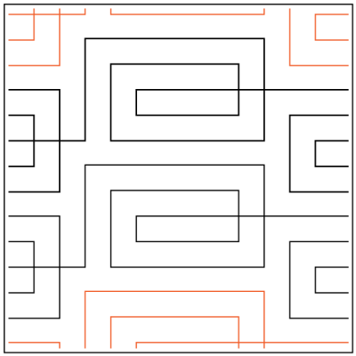 Leisha's Tangled - 4.25” Paper Pantograph - Maple Leaf Quilting Company Ltd.