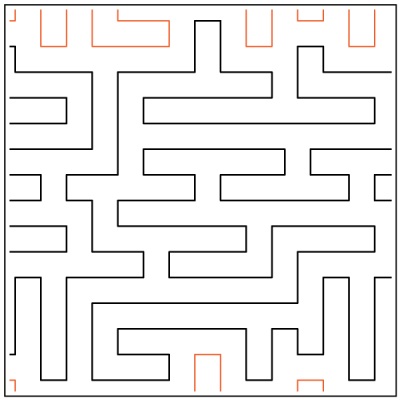 Maze Craze Meander UE - 12" Paper Pantograph - Maple Leaf Quilting Company Ltd.