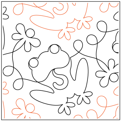 Puddle Jumper UE – 10” Paper Pantograph - Maple Leaf Quilting Company Ltd.