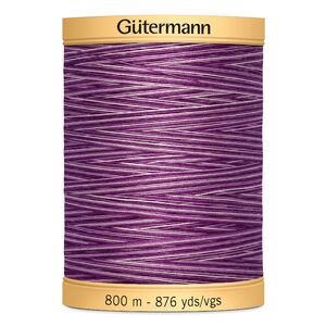 Gutermann Natural Cotton Variegated Thread 800m/875yds | Purple Passion - 9978