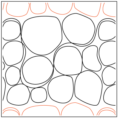 Rolling Stone - 8.5” Paper Pantograph - Maple Leaf Quilting Company Ltd.