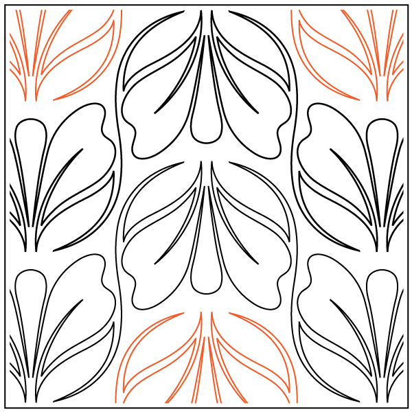 Serene UE - 8.25” Paper Pantograph - Maple Leaf Quilting Company Ltd.