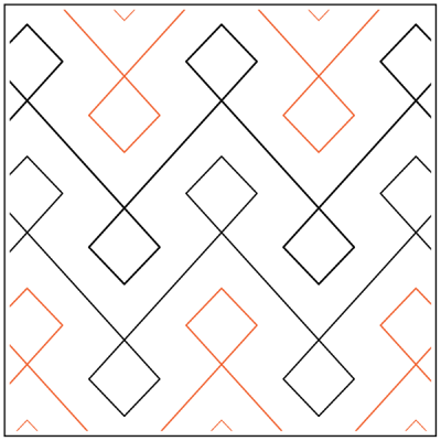 Square Dance - 9” Paper Pantograph - Maple Leaf Quilting Company Ltd.