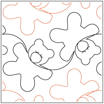 Sweet Snooze - 8.5” Paper Pantograph - Maple Leaf Quilting Company Ltd.