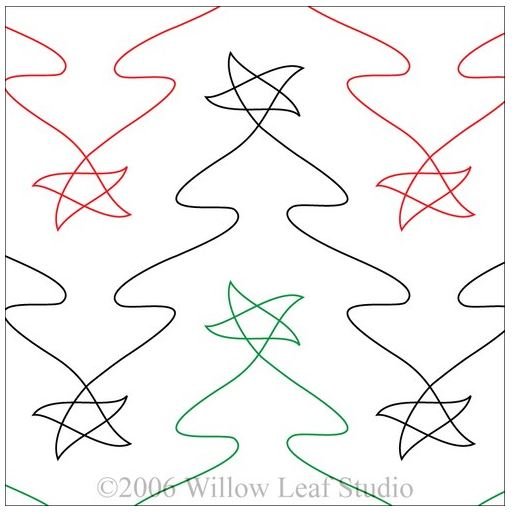 Tannenbaum LG – 9.75” Paper Pantograph - Maple Leaf Quilting Company Ltd.