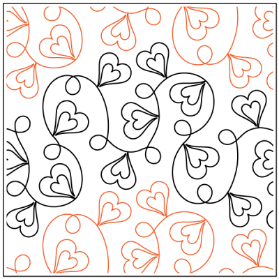 Villa In Love - 13.75” Paper Pantograph - Maple Leaf Quilting Company Ltd.