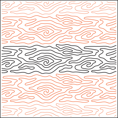 Wood Grain - 9” Paper Pantograph - Maple Leaf Quilting Company Ltd.