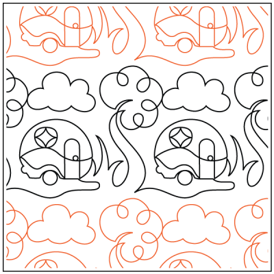 Woodland Holiday - 10.5” Paper Pantograph - Maple Leaf Quilting Company Ltd.