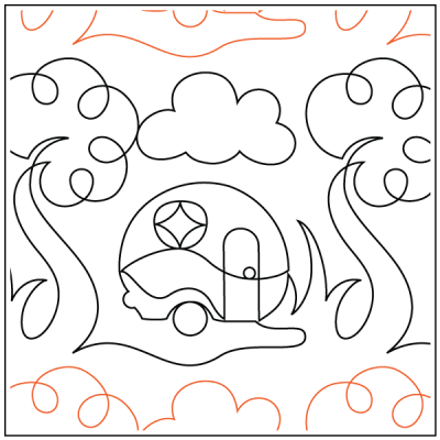 Woodland Holiday - 10.5” Paper Pantograph - Maple Leaf Quilting Company Ltd.