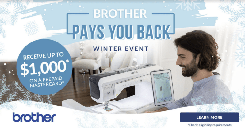 Brother Pays You Back Event 2024 - Maple Leaf Quilting Company Ltd. 